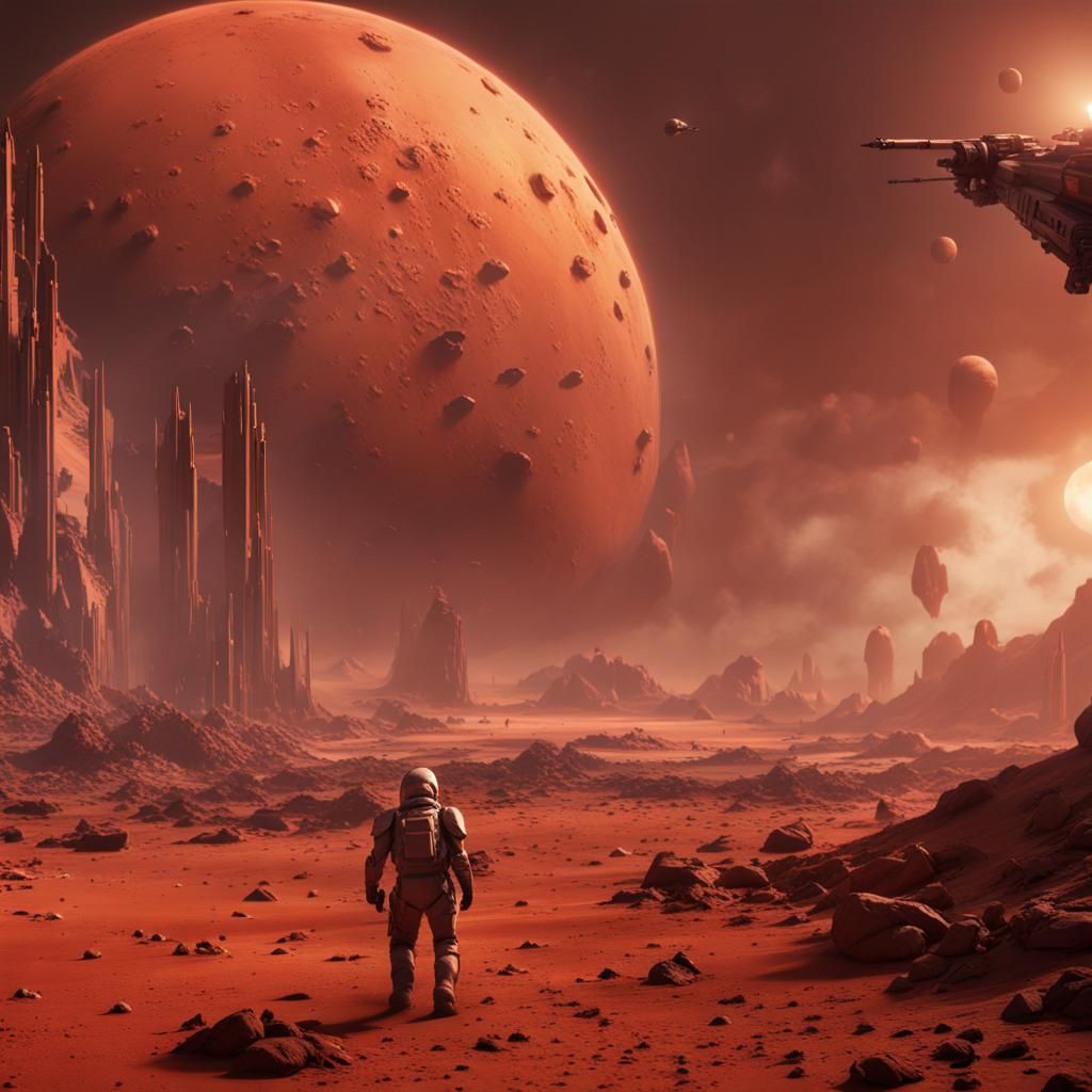 War Rages on Mars in the Year 3030