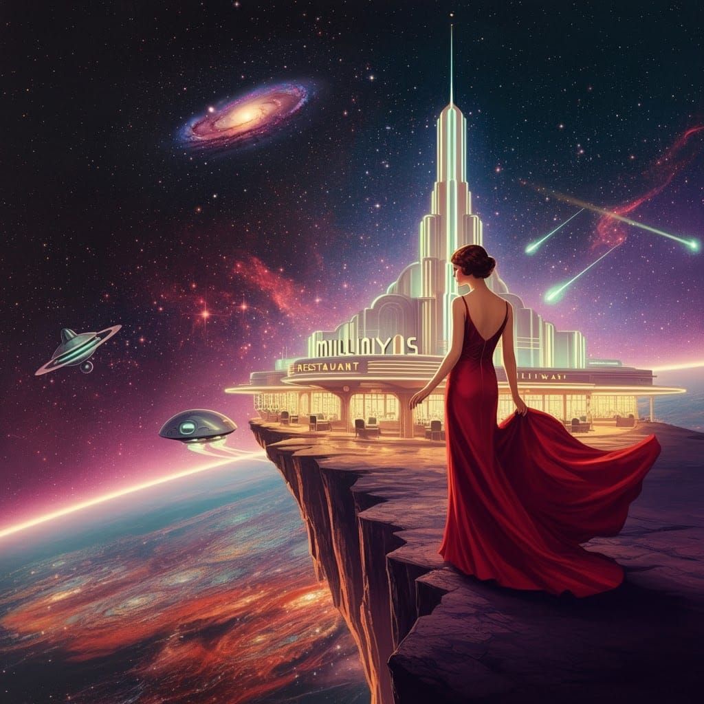 Milliways Restaurant at the End of the Universe in Art Deco ...