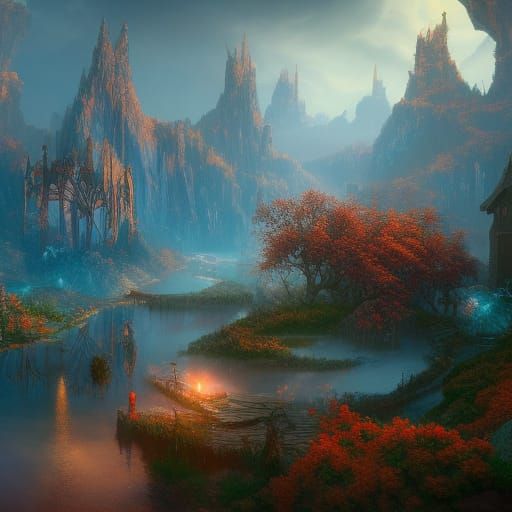 Wednesday Addams Fantasy Concept Art in 8k