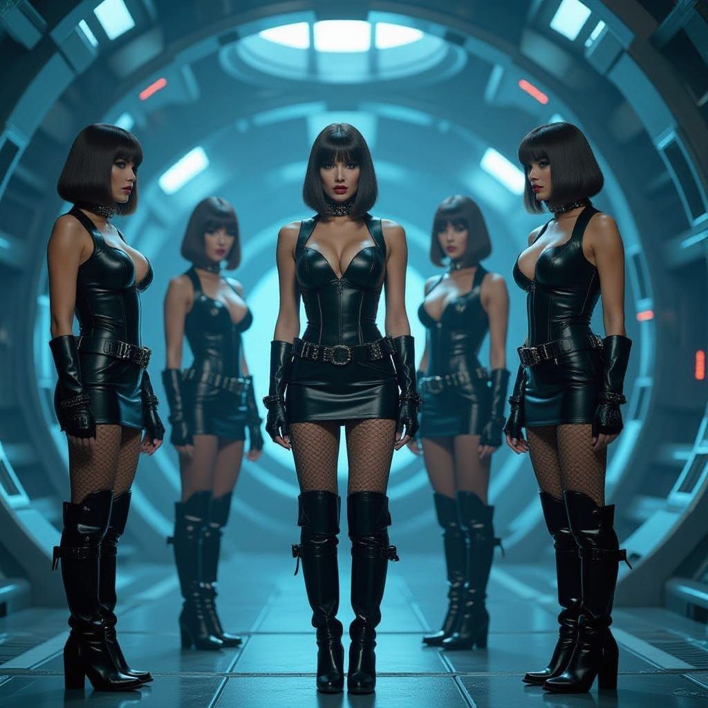 Strict Aunts in Futuristic Leather Outfits, Inspired by Syd ...