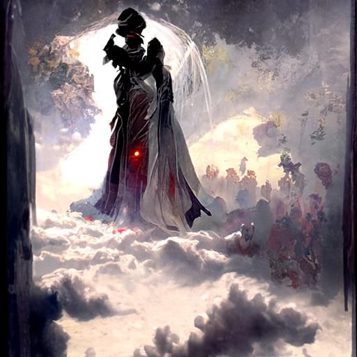 Ethereal Assassin in Sinister Fantasy Style