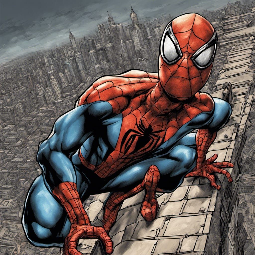 Italian-Inspired Spider-Man Comic Book Art