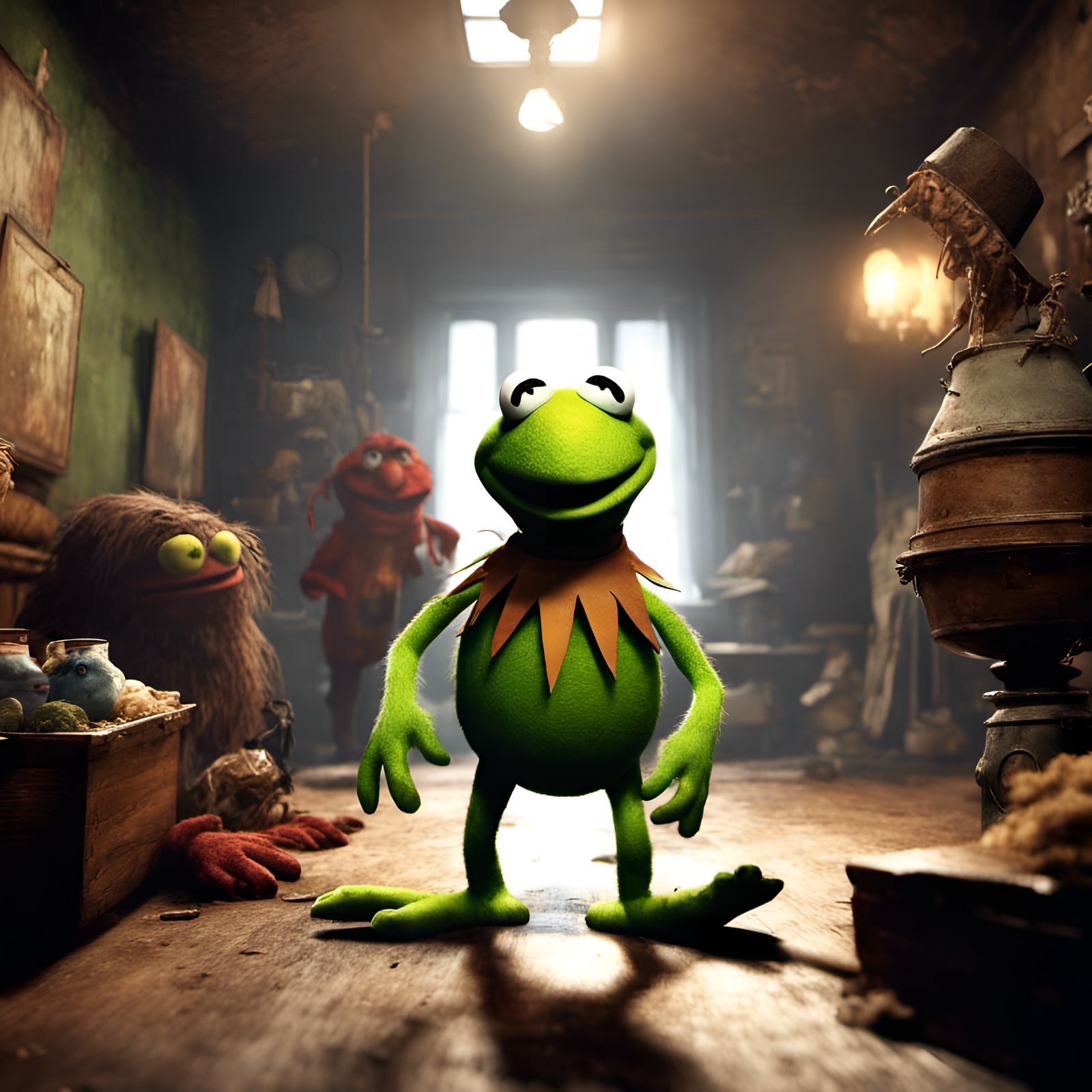 The Muppets Visit Silent Hill in 3D Graphics