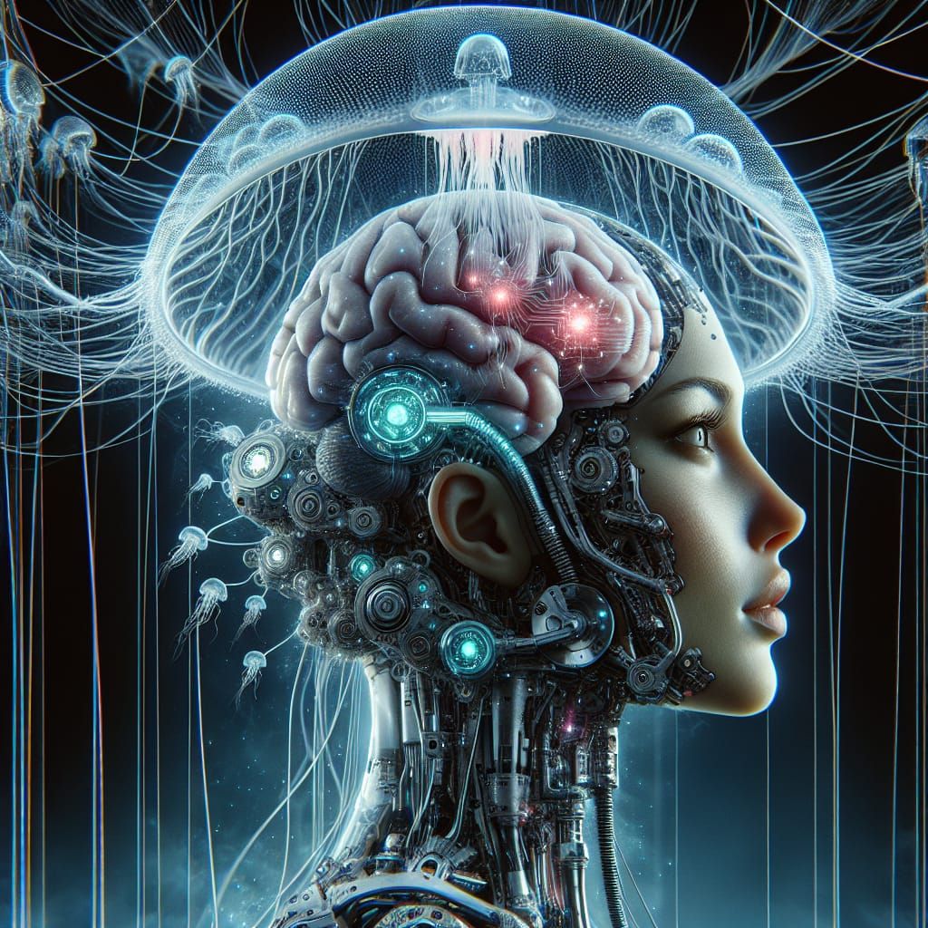 Cybernetic Brain Fusion in Post-Apocalyptic World