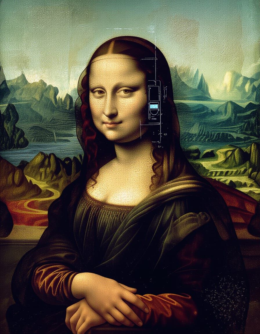 Glitch Art Distorted Renaissance Industrial Design