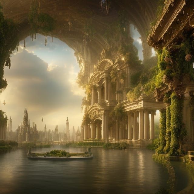 Atlantis: Epic Underwater City in Digital Painting