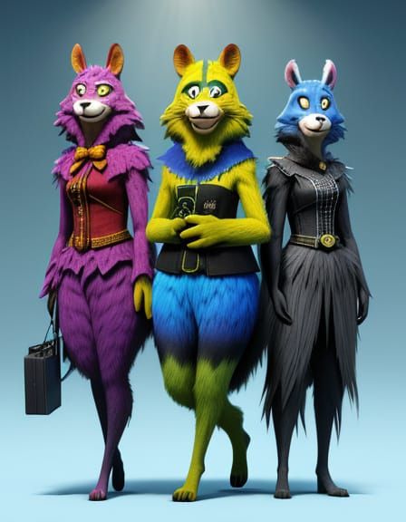 Animals in Costumes: Pixar-Style Cinematic 3D Art