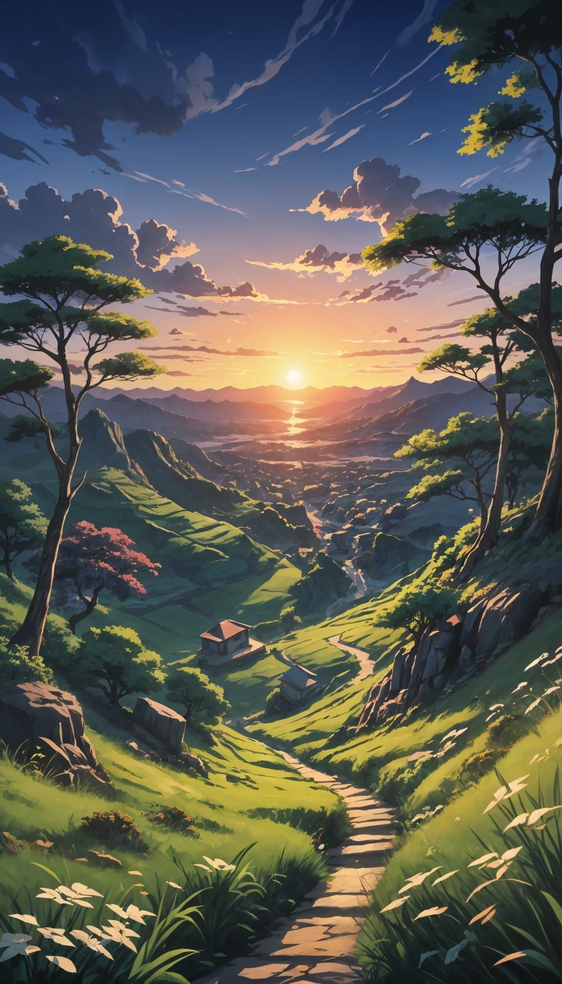 Anime Style Cel-Shaded Manga Scan by Studio Trigger