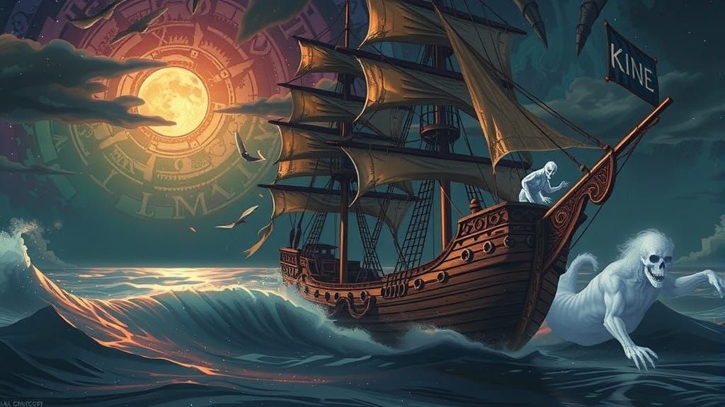 Ghost Ship Sets Sail from a Portal of Ancient Relics