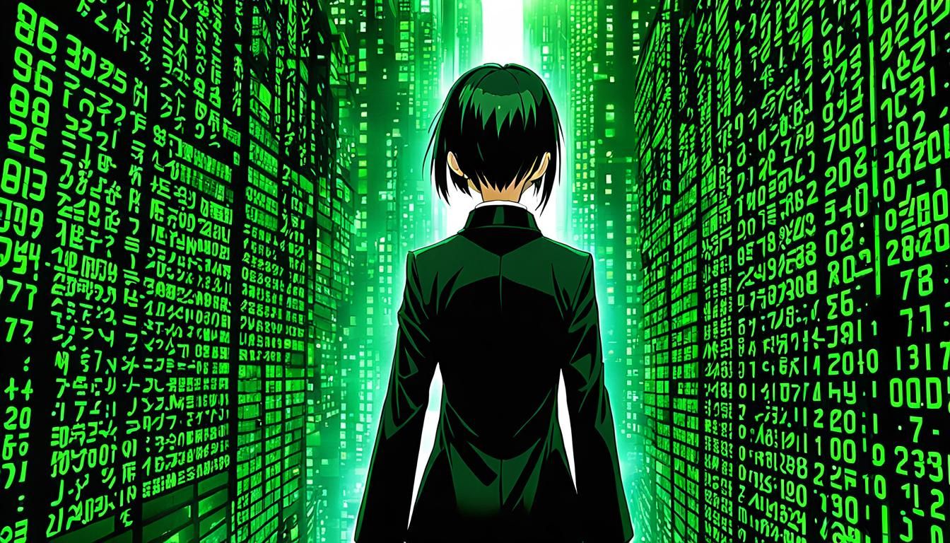 Anime Matrix Code of Tokyo Japan