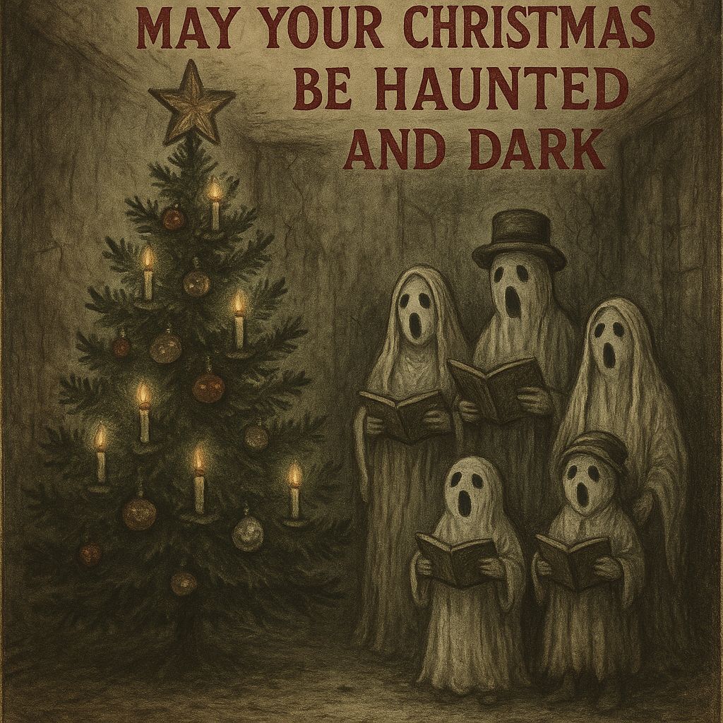 In place of the usual greetings of “Merry & Bright”