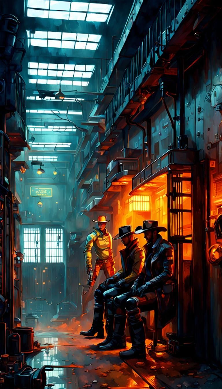 Cowboys and Robots in Jail: Cyberpunk Steampunk