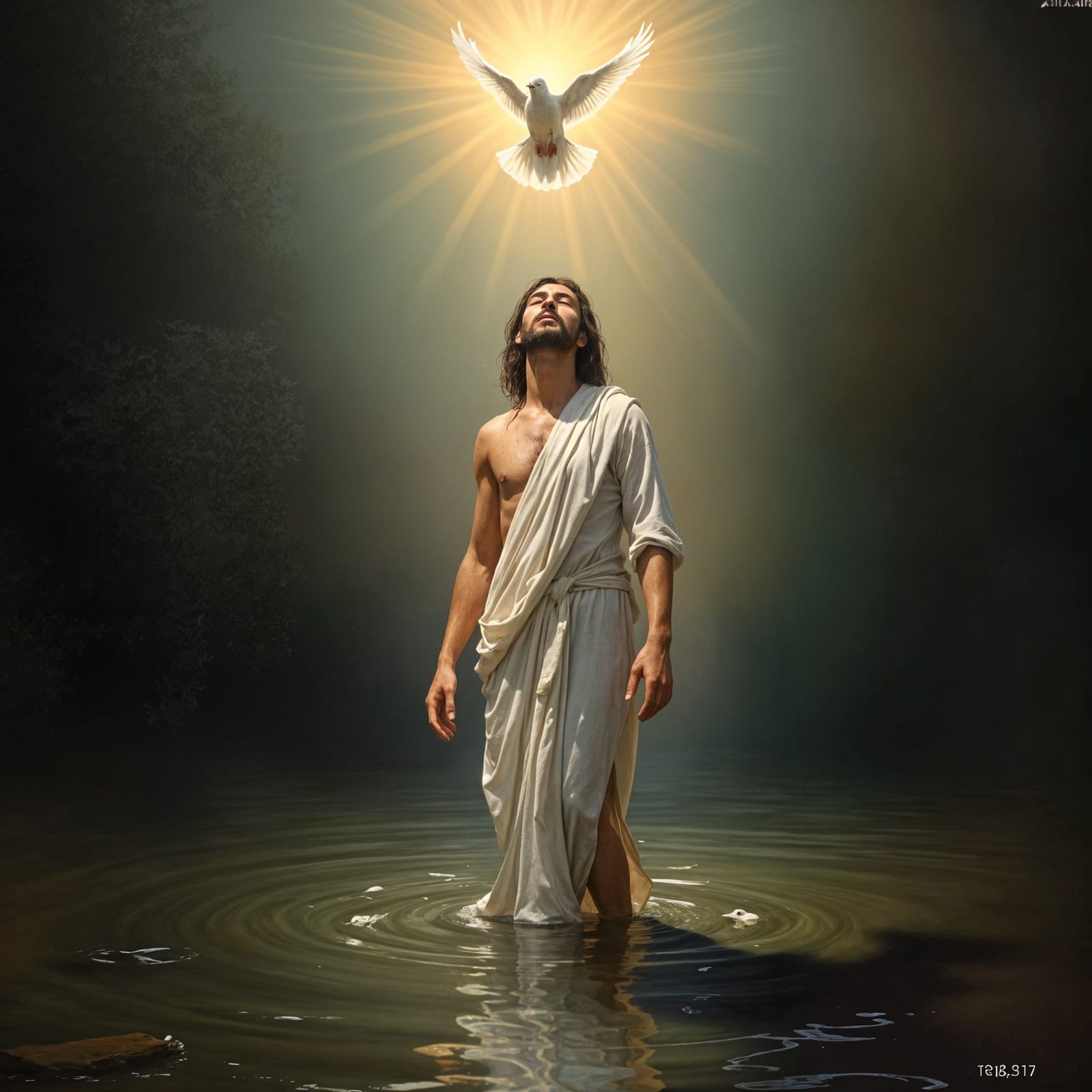 Baptism of Christ in the Jordan River, a Divine Moment