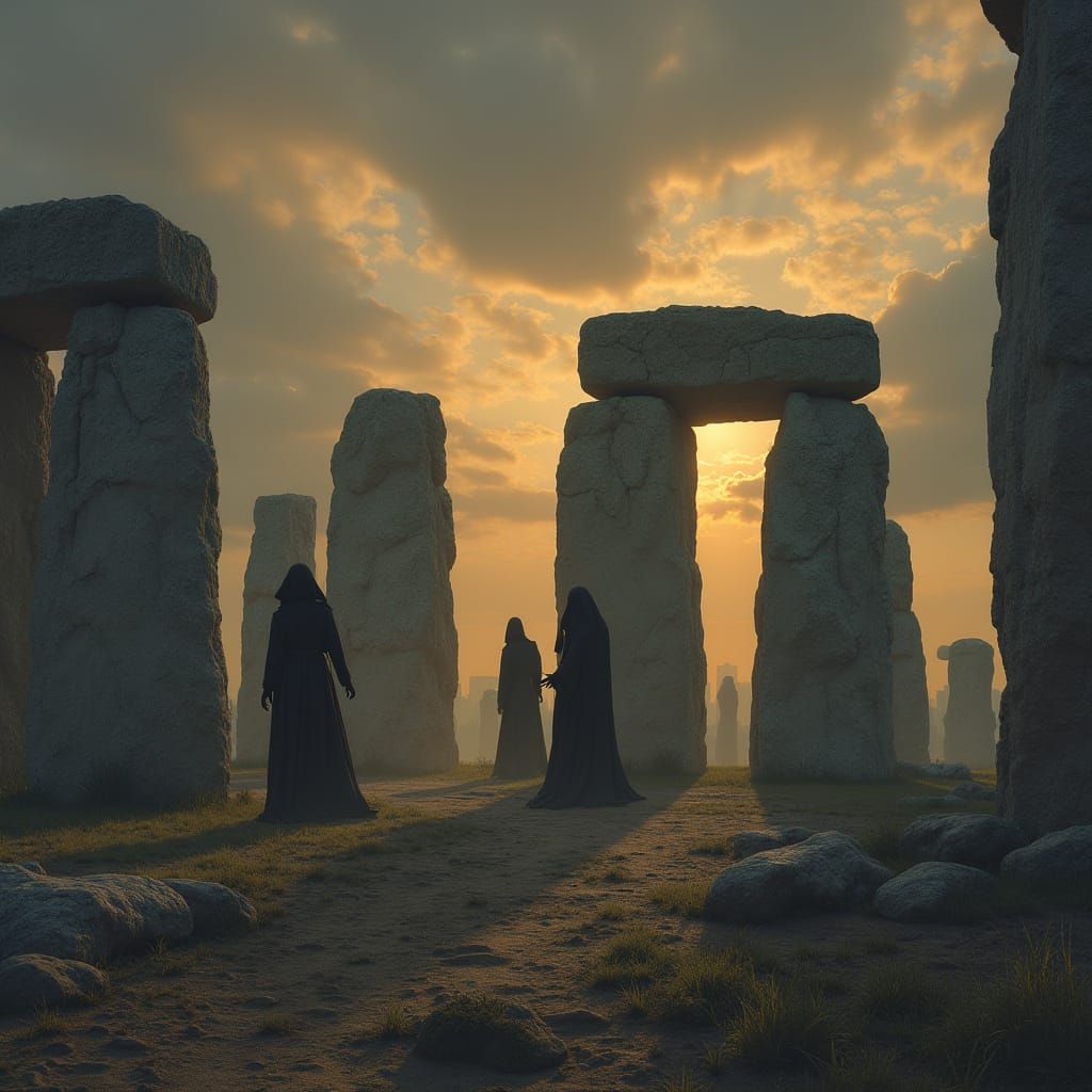 Mystical Stonehenge Construction by Dawn Figures