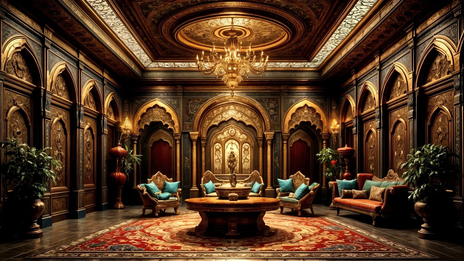 Oriental Mosaic Tile Letters in Photorealism