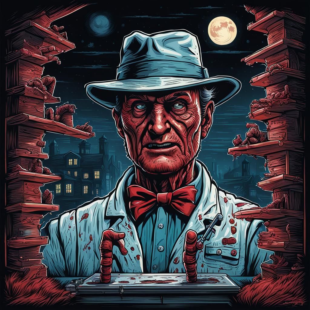Freddy Krueger as Proctologist, in Mumford Style