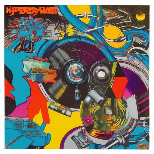 Hyperdetailed 80s Album Cover Art