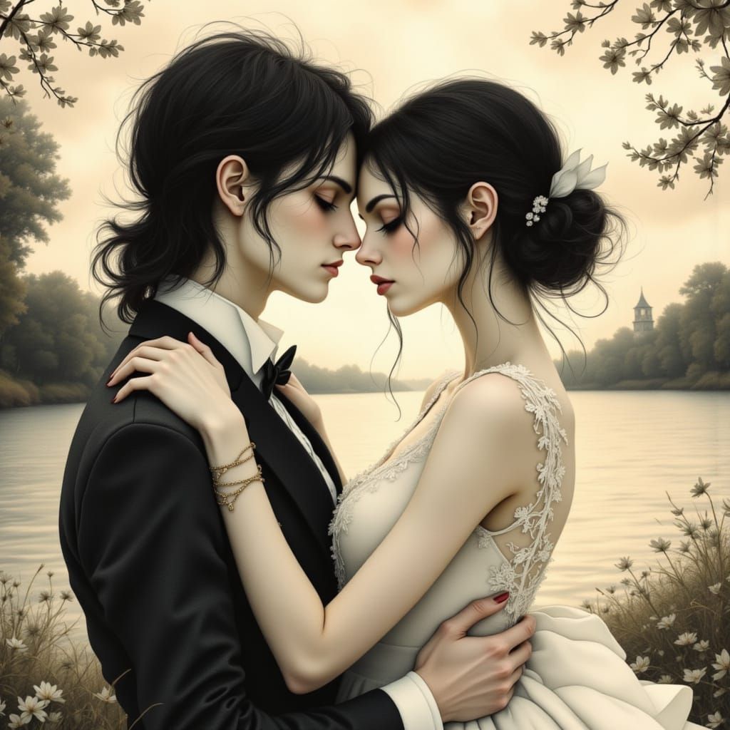 Hyper-Realistic Digital Art in Moody Surrealism Style