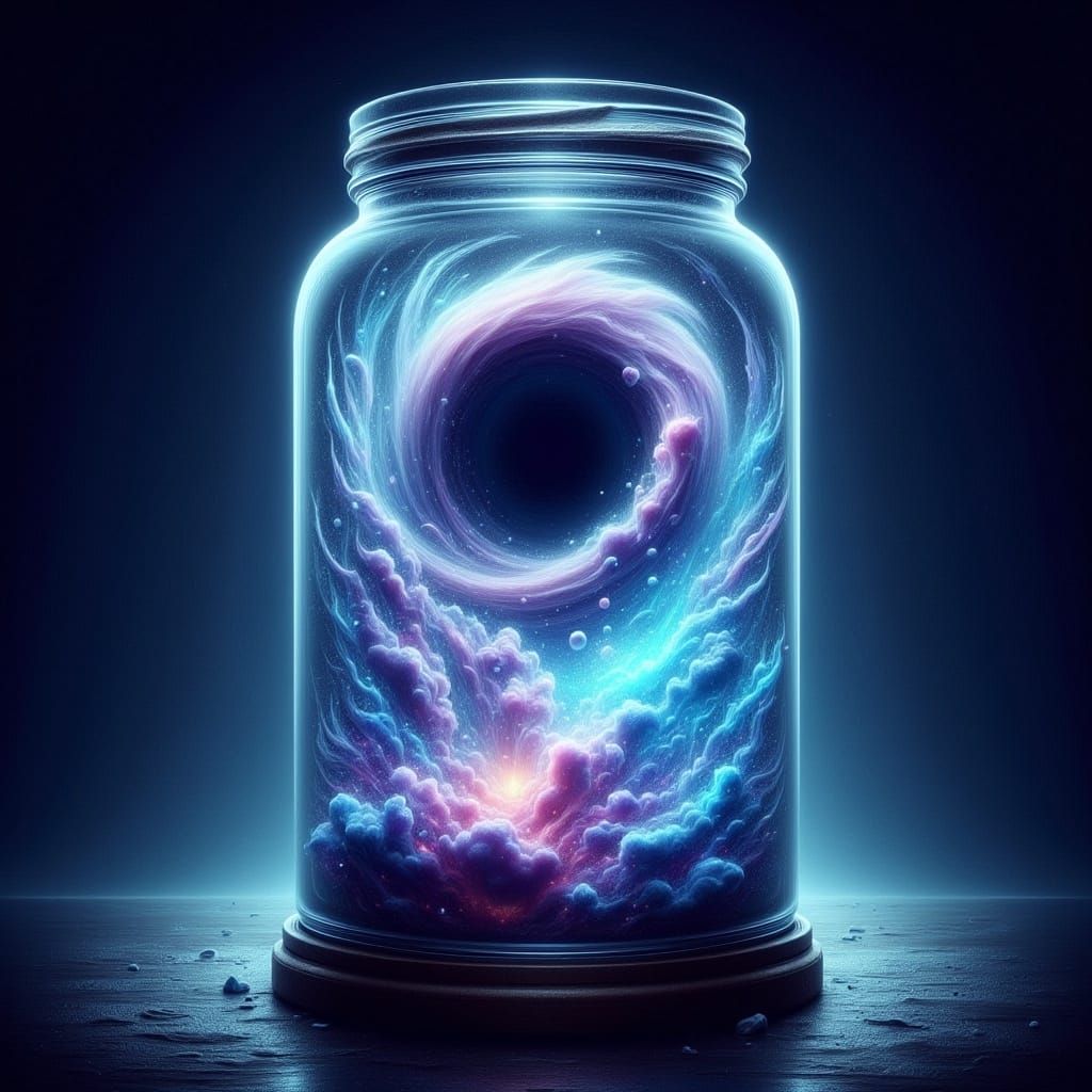 Nebula in a Jar: Cosmic Sci-Fi Dreamscape