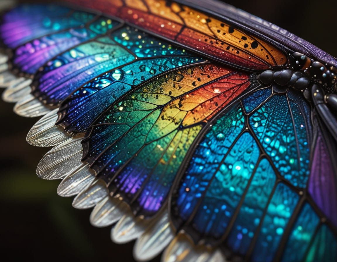 Butterfly Wing Closeup