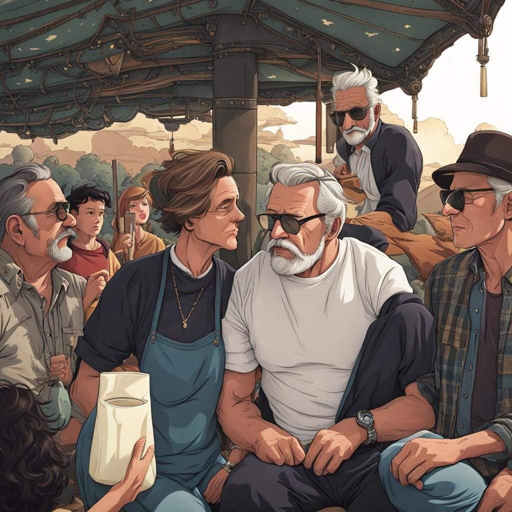 Portrait of a Middle-Aged White Father