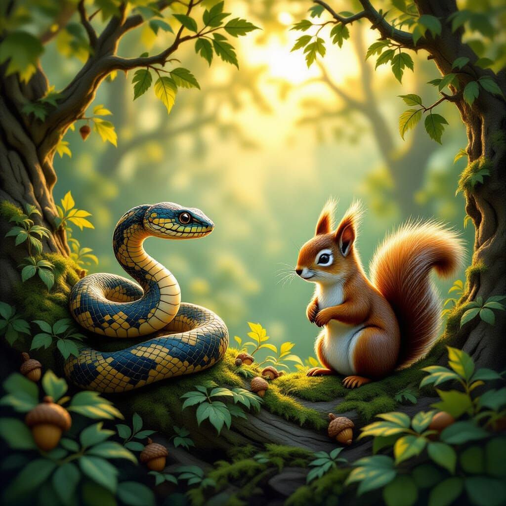 Enchanted Woodland Creatures in Magical Disguises