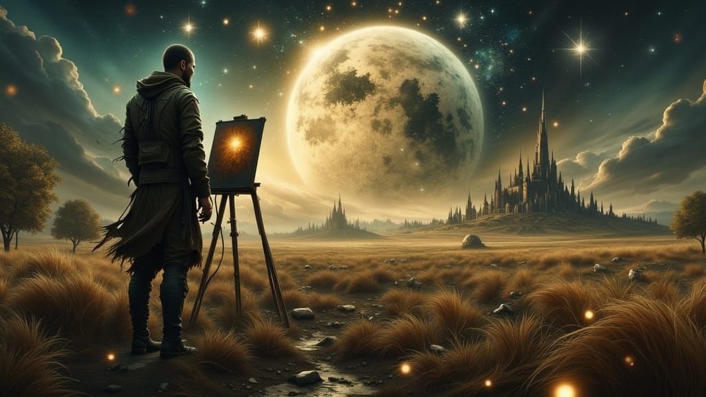 Post-Apocalyptic Artist Paints Ruined City Under Shattered M...