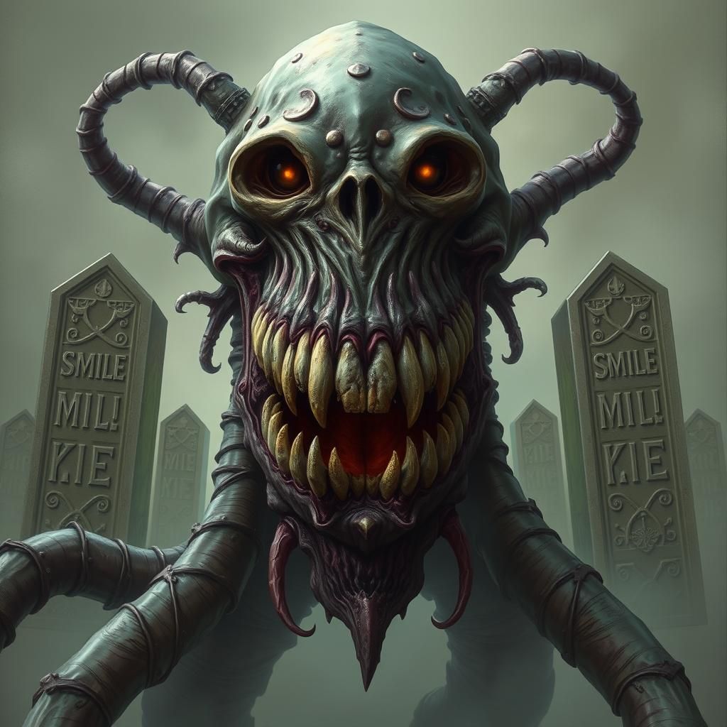 Monstrous Biomechanical Beholder's Grin