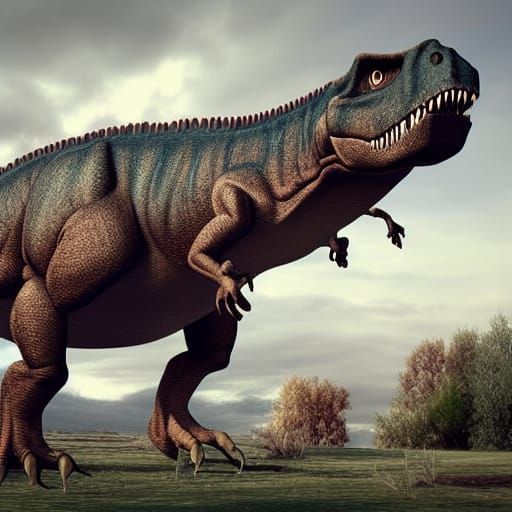 AI Interpretation of a Dinosaur