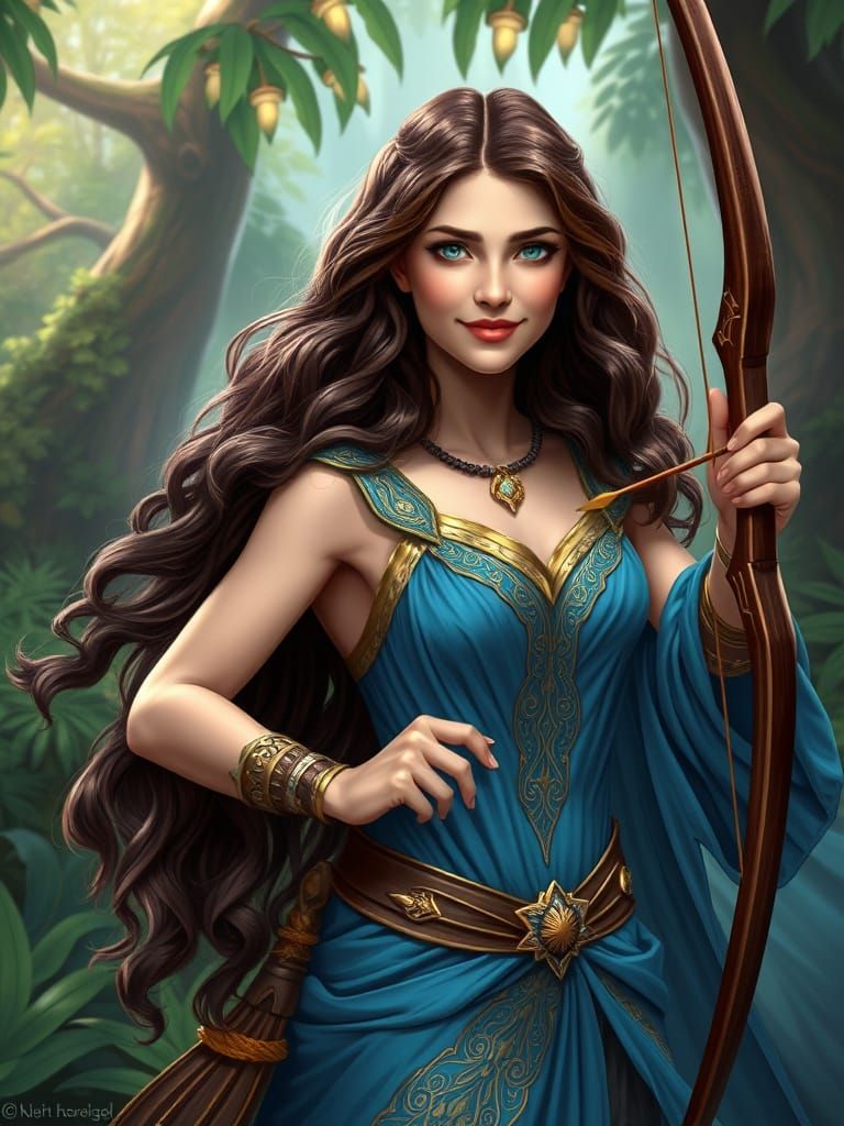 Amazon Warrior Goddess of the Lush Wilderness