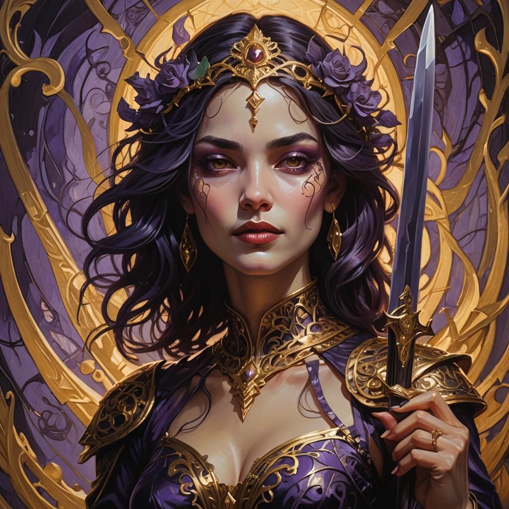 Dark Fantasy: Submissive to Dominant, Art Nouveau Style