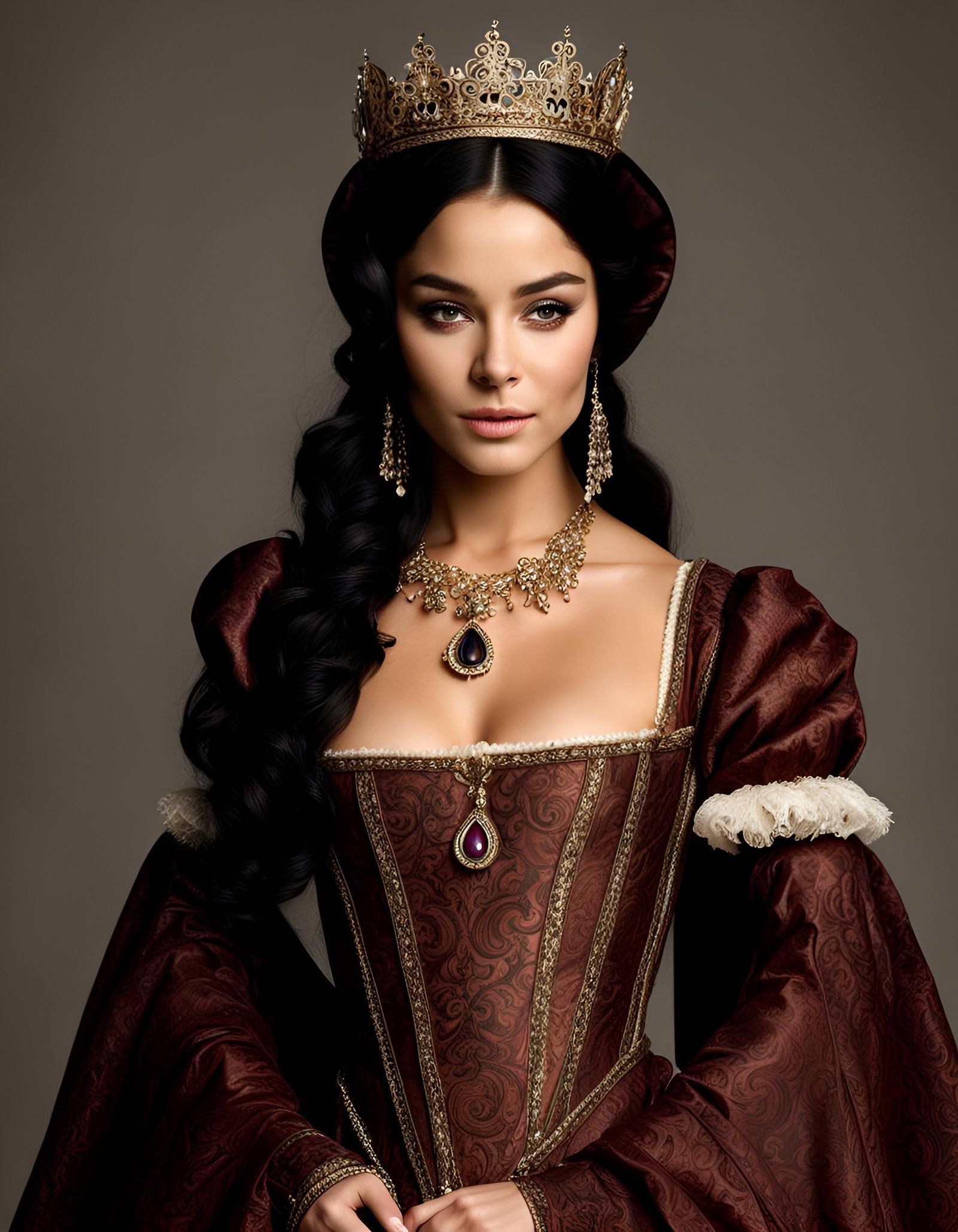 Vanessa Hudgens as Anne Boleyn: Full Body Portrait