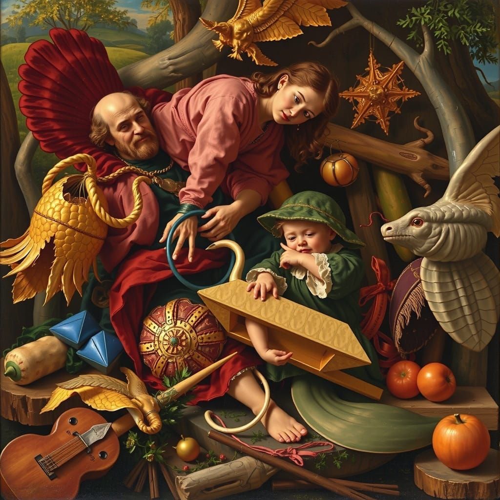 Abstract Mathematical Curves in Seraphinianus Style