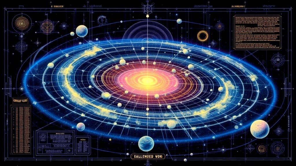 Galaxy Blueprint: Sci-Fi Meets Sacred Geometry