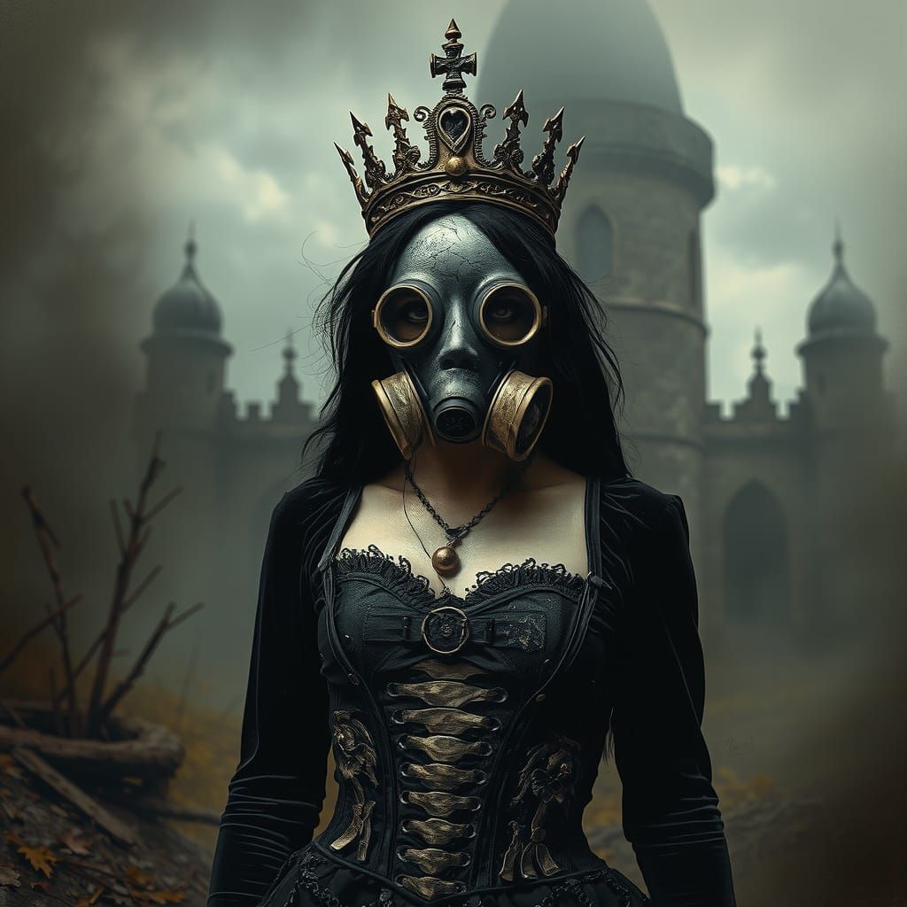 Gothic Princess in Ruin, Inspired by Dark Realism
