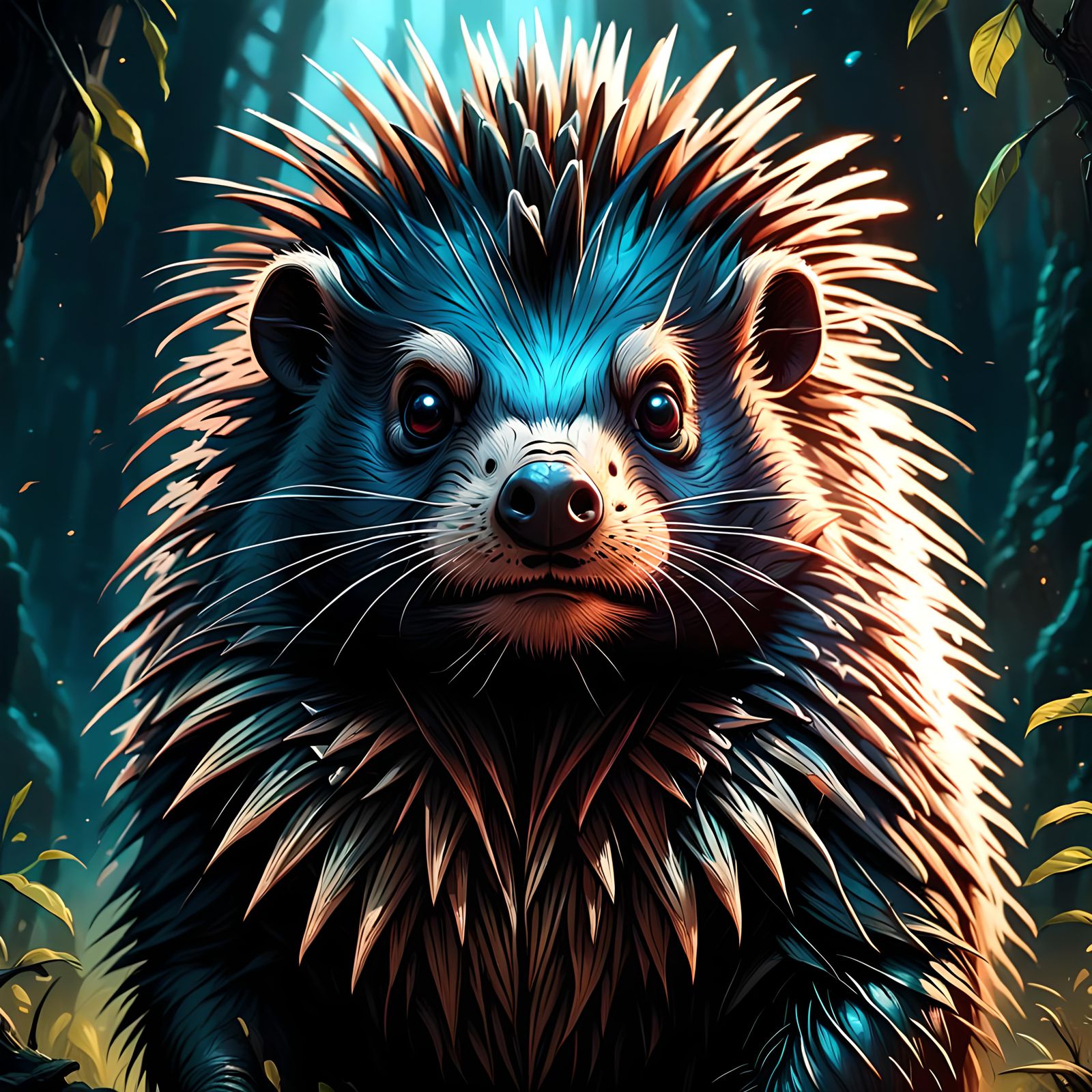 Hyperdetailed Porcupine Portrait in Unreal Engine 5