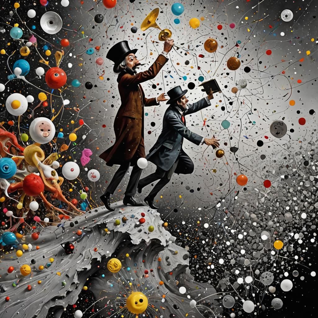 Hyperdetailed Abstract Folk Singers in Surreal Style