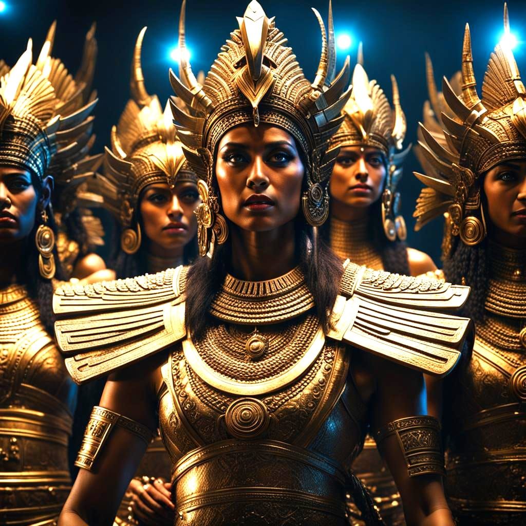 Ninhursag Among Humans: Epic Cinematic Group Scene