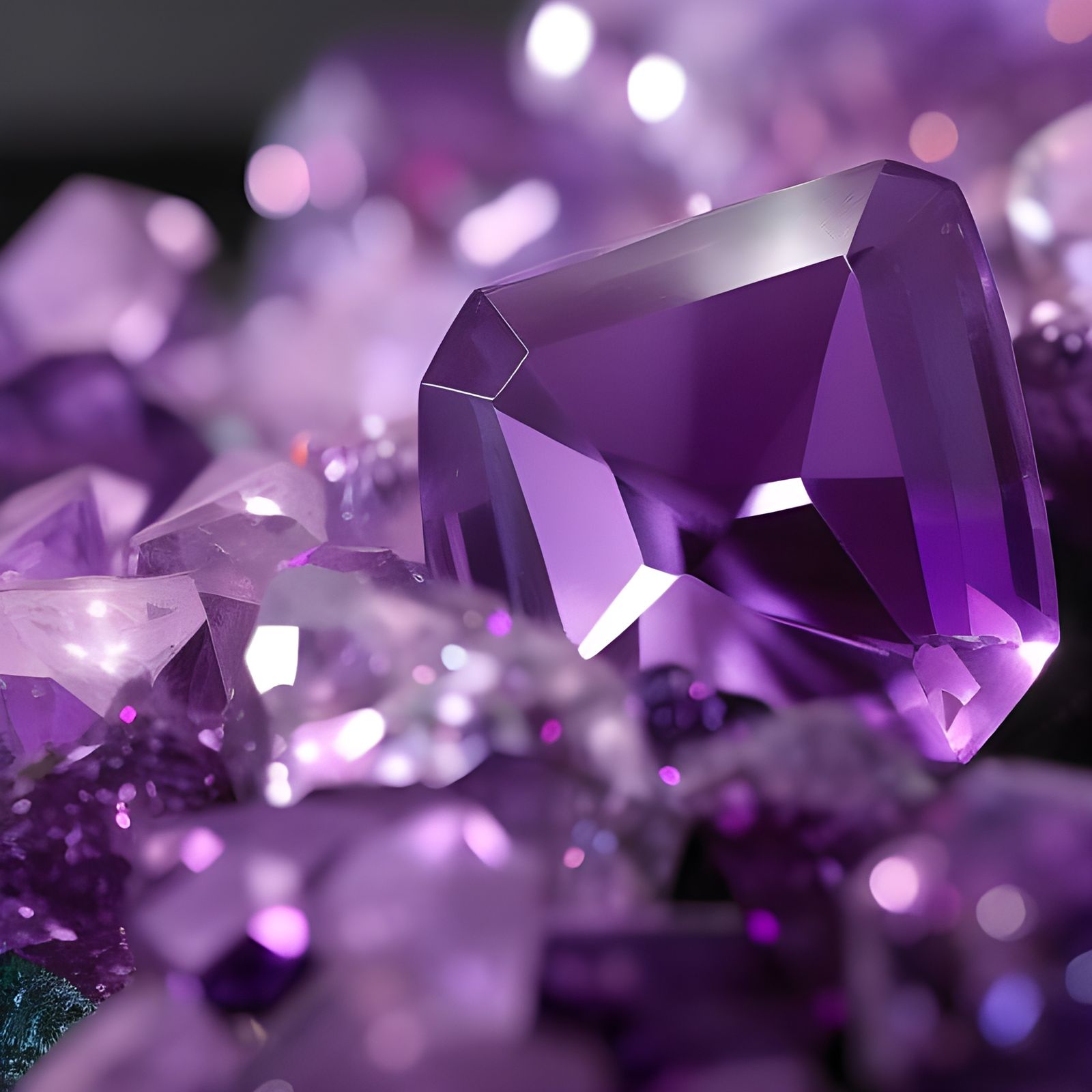 Sparkly Amethyst Concept Art in HDR