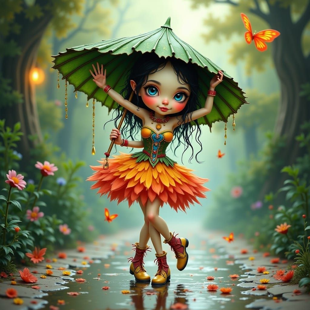Fairy in Whimsical Wonderland