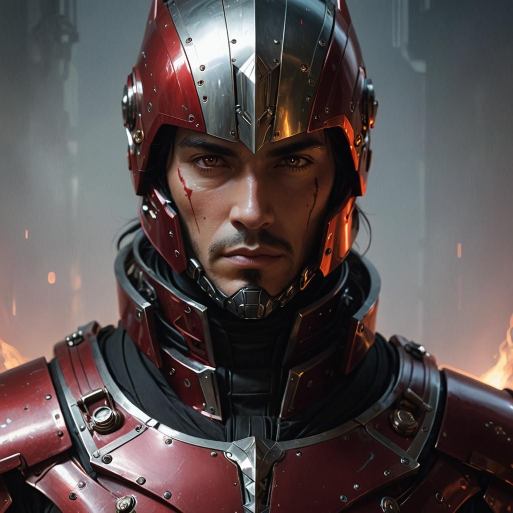 Sci-Fi Legionnaire Portrait in High Fantasy Style