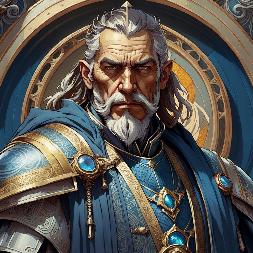 Priest Wizard Portrait in Artgerm Style