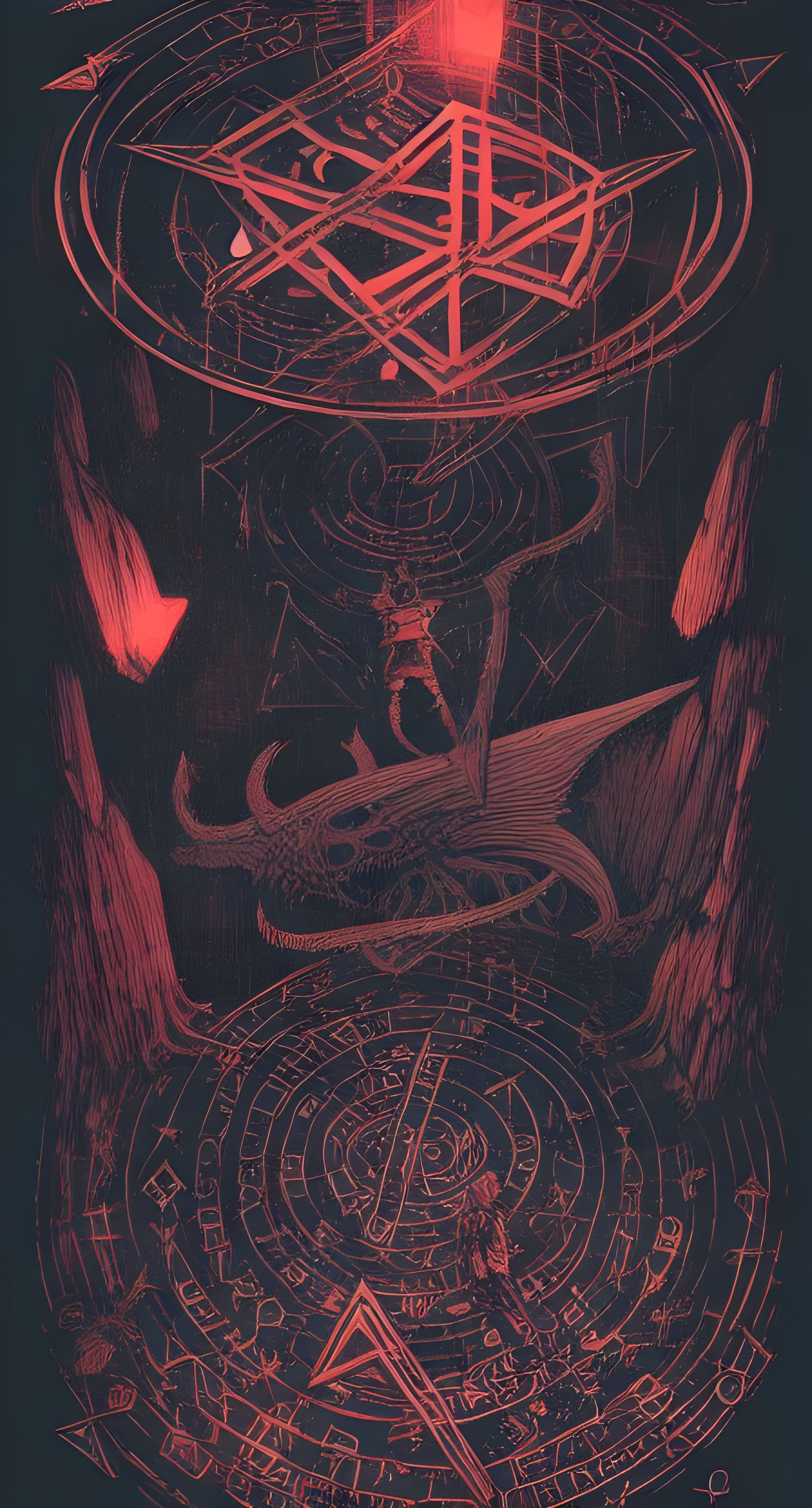 Detailed Runic Circle Design in Nordic Style