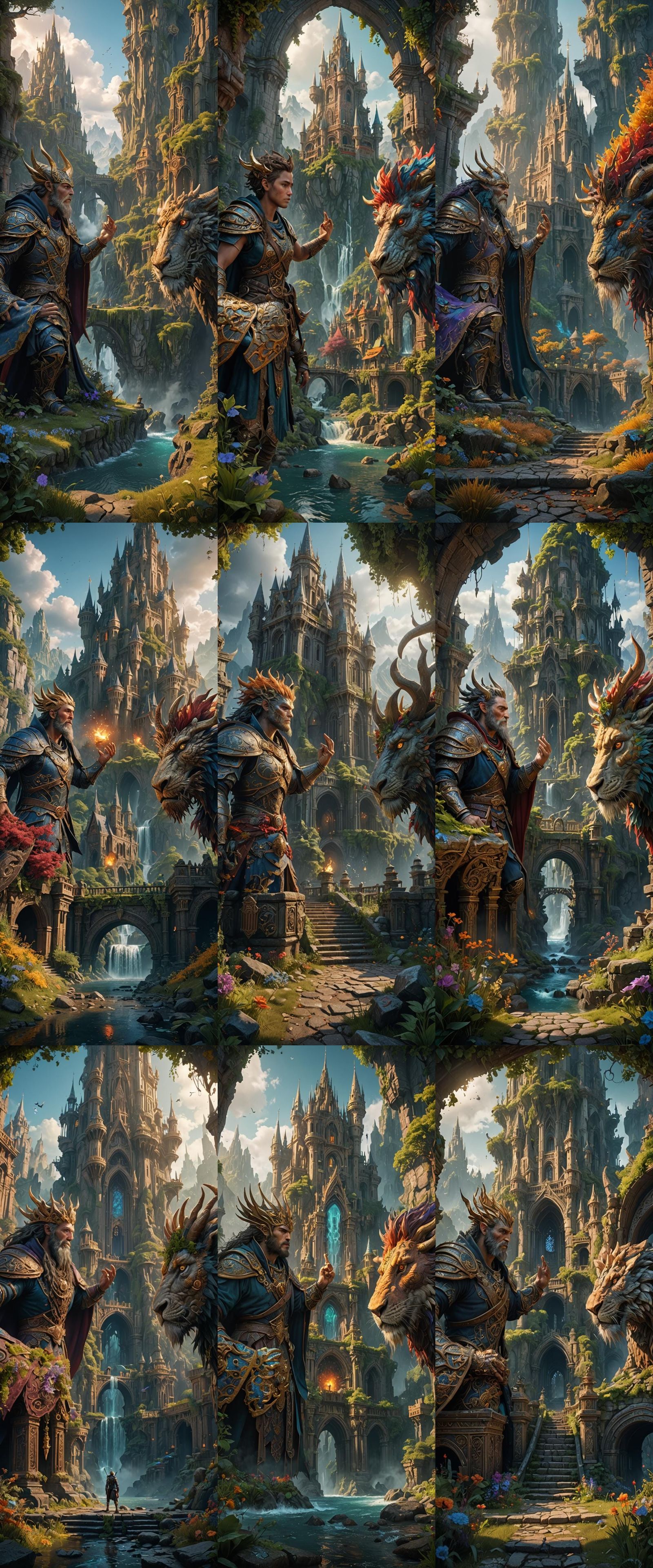 Fantastical Matte Painting with Intricate Details