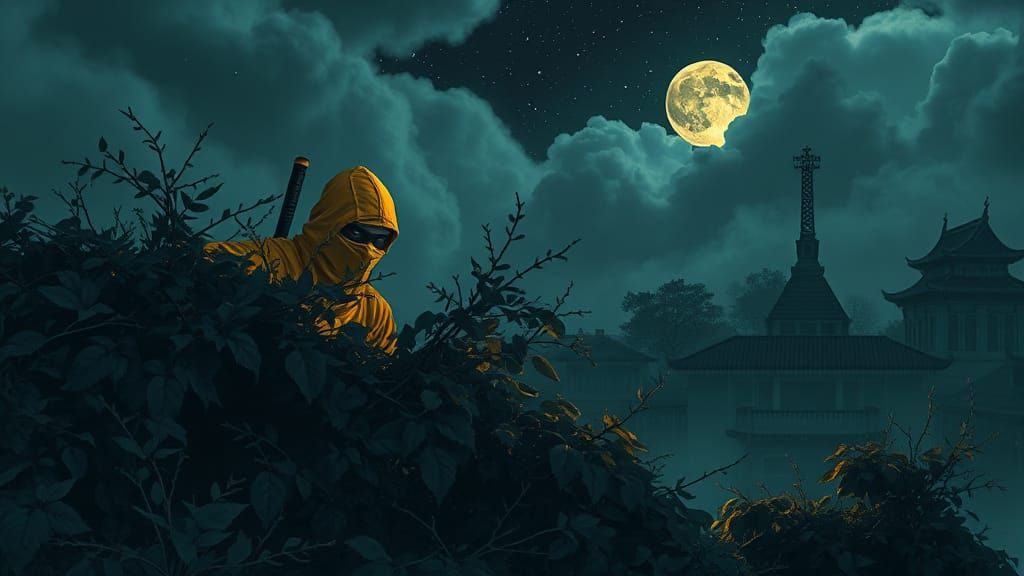 Yellow Ninja Scouts Compound: Holographic Astral Illustratio...