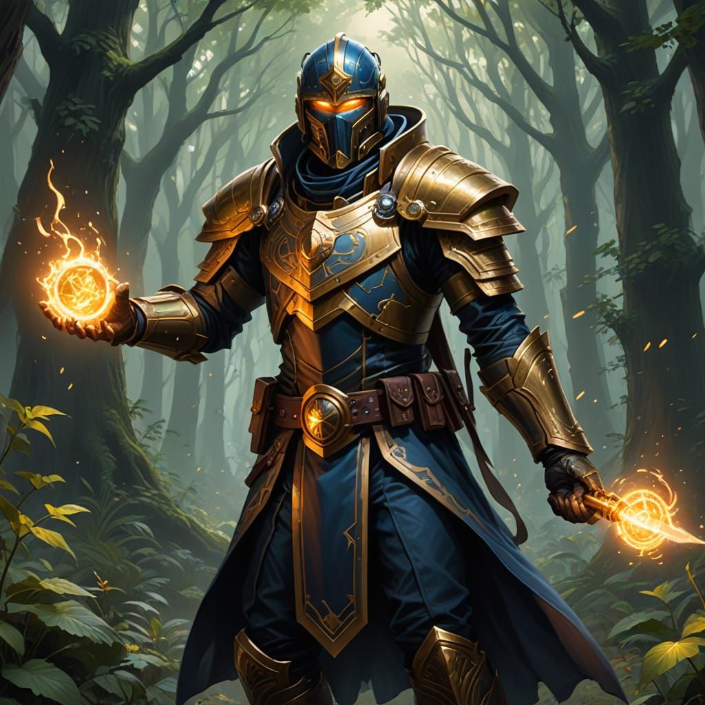 Golden Auric Warden of Light