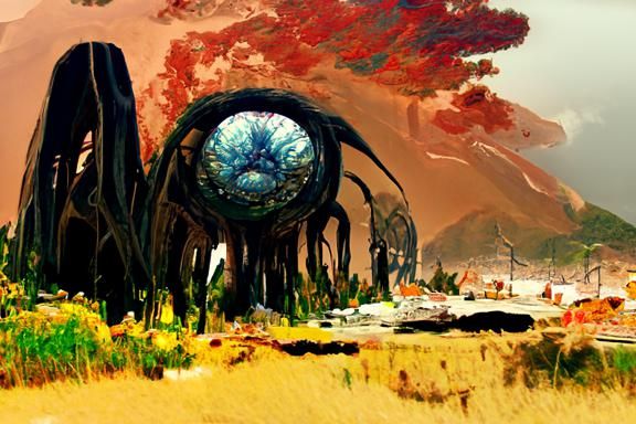 Radioactive Oozing Pustules in Retrofuturist Biopunk Style