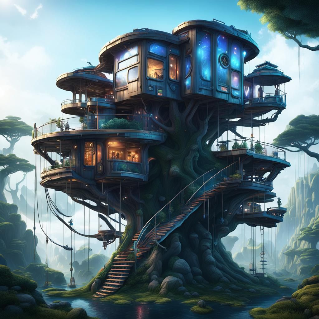 Futuristic Treehouse
