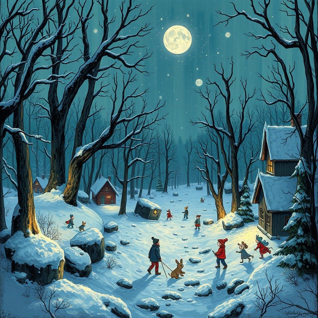 Winter is Coming Wonderland Comic in Bosch Style