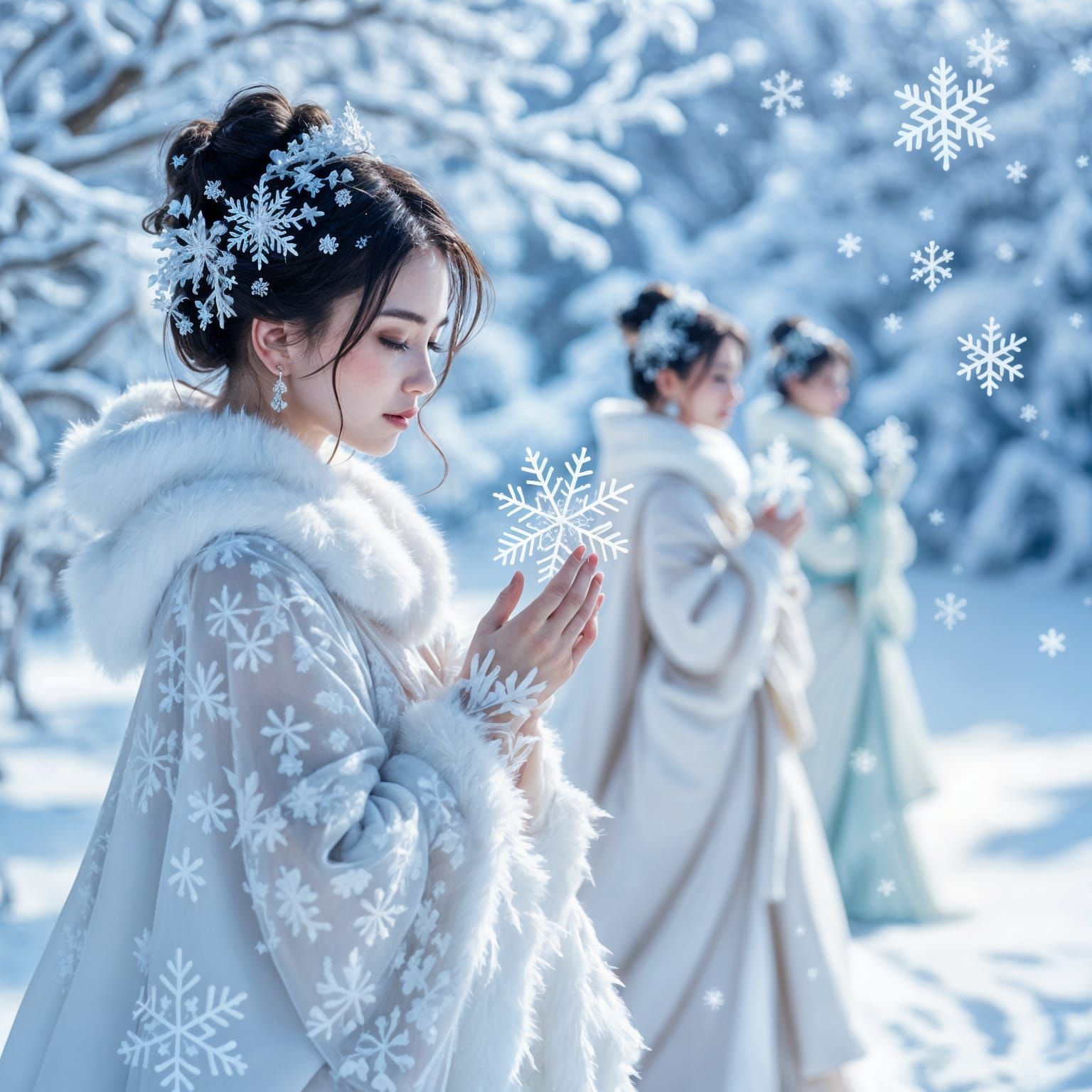 I imagine each snowflake - different, unique, a distinct mem...